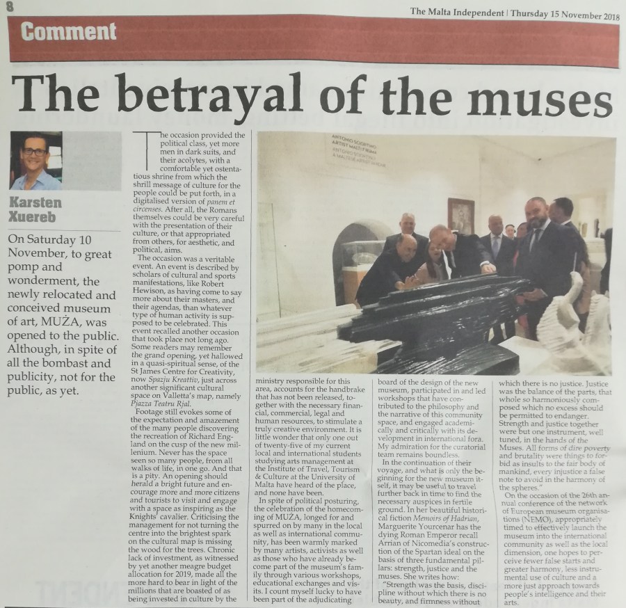 Politics & culture: the new museum of art in&nbsp;Malta