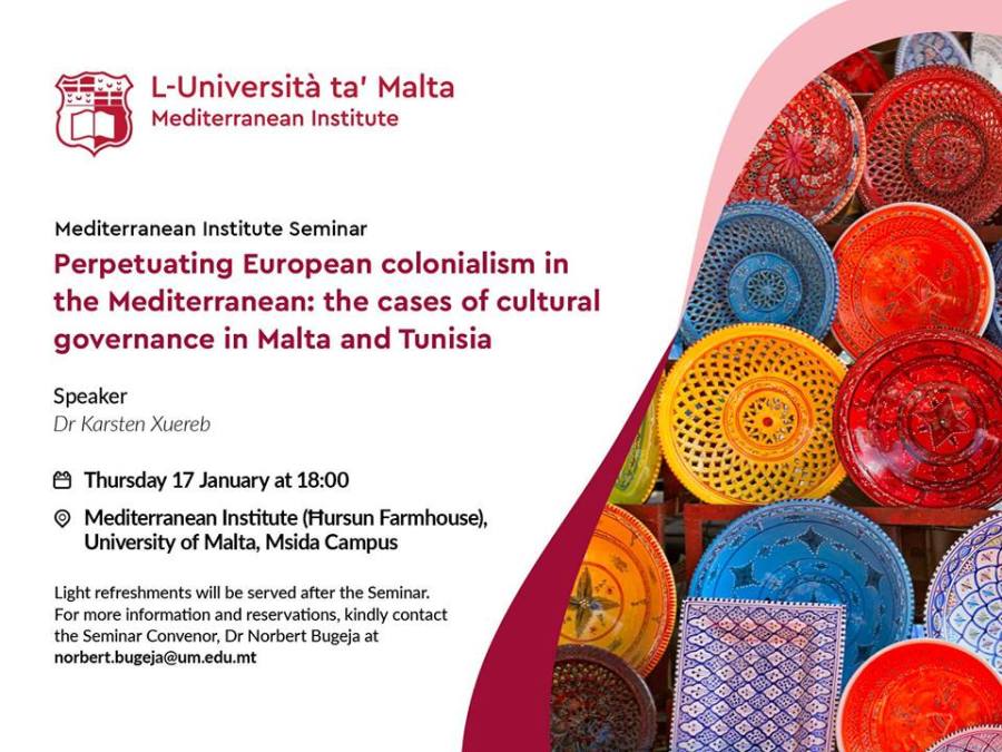Colonialism in cultural governance: Europe & the&nbsp;Mediterranean